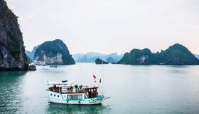 Begin your luxury Halong Bay journey aboard Emeraude